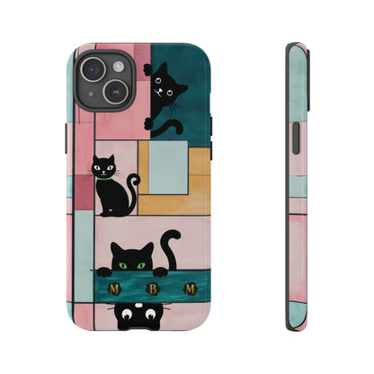 Block Cats iPhone Tough Case