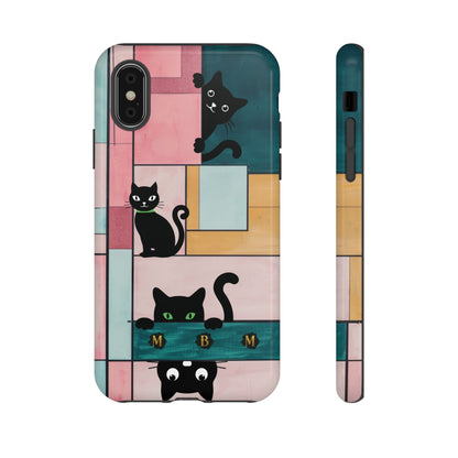 Block Cats iPhone Tough Case