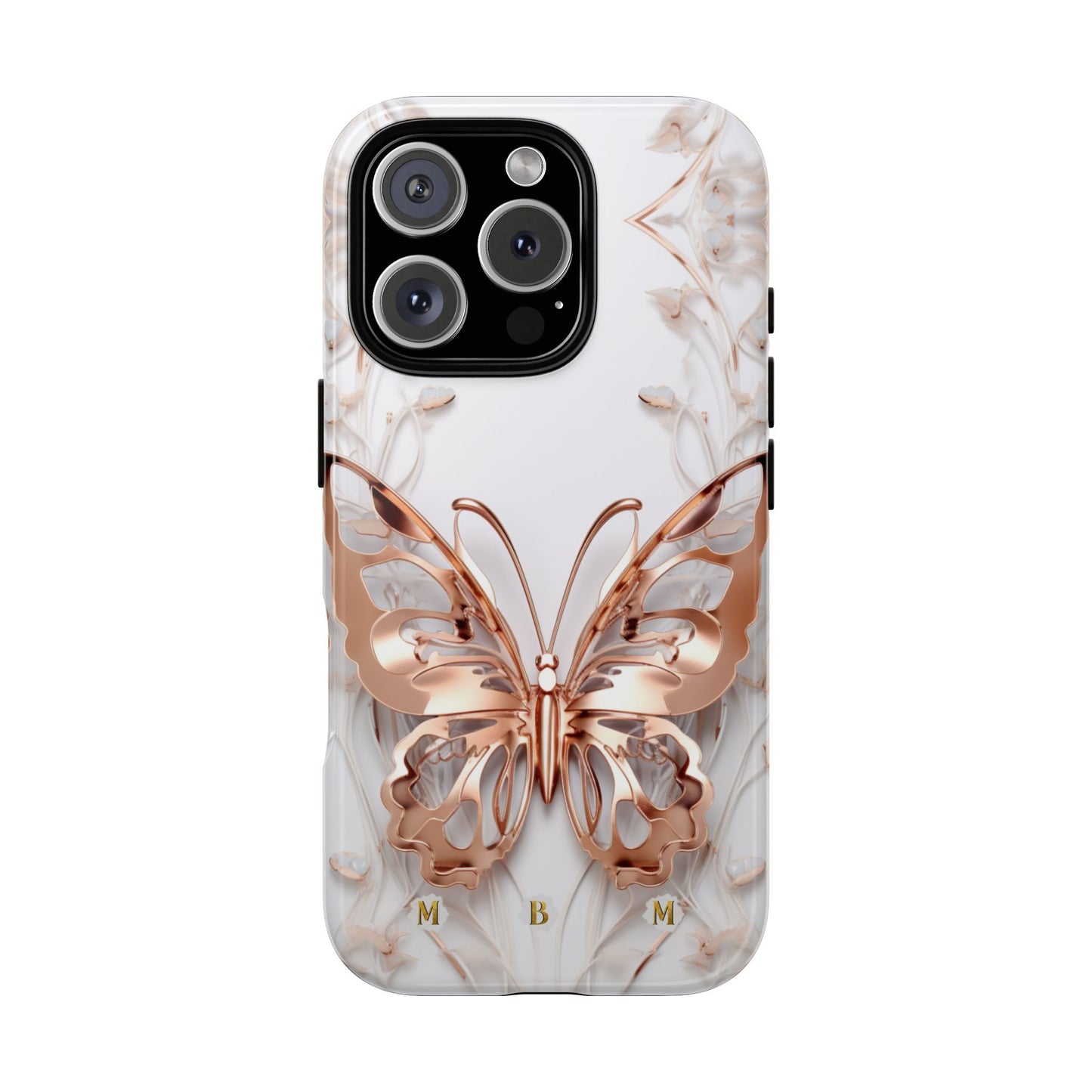 Rose Gold Butterfly iPhone Case