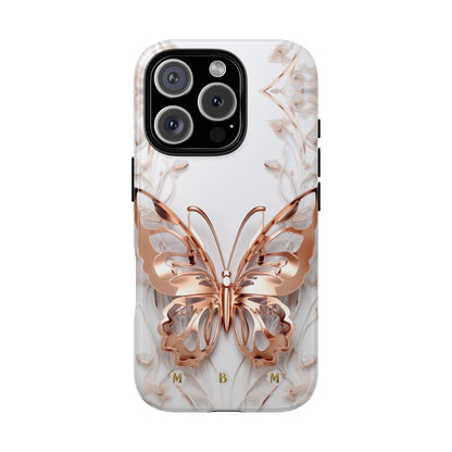 Rose Gold Butterfly iPhone Case