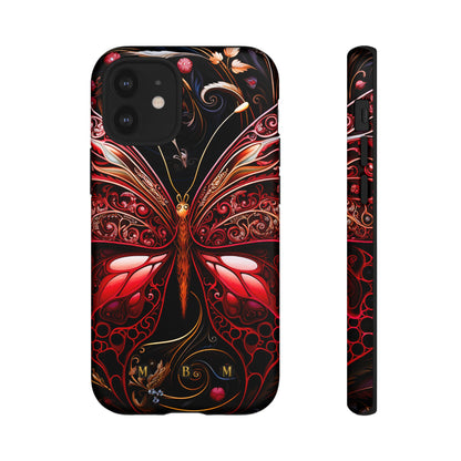 Red Butterfly iPhone Tough Case