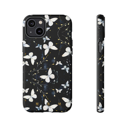 White Butterflies iPhone Tough Case