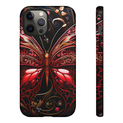 Red Butterfly iPhone Tough Case