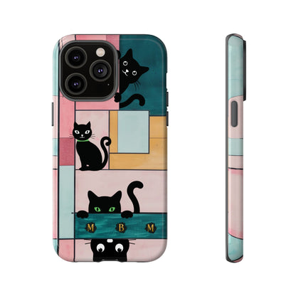 Block Cats iPhone Tough Case
