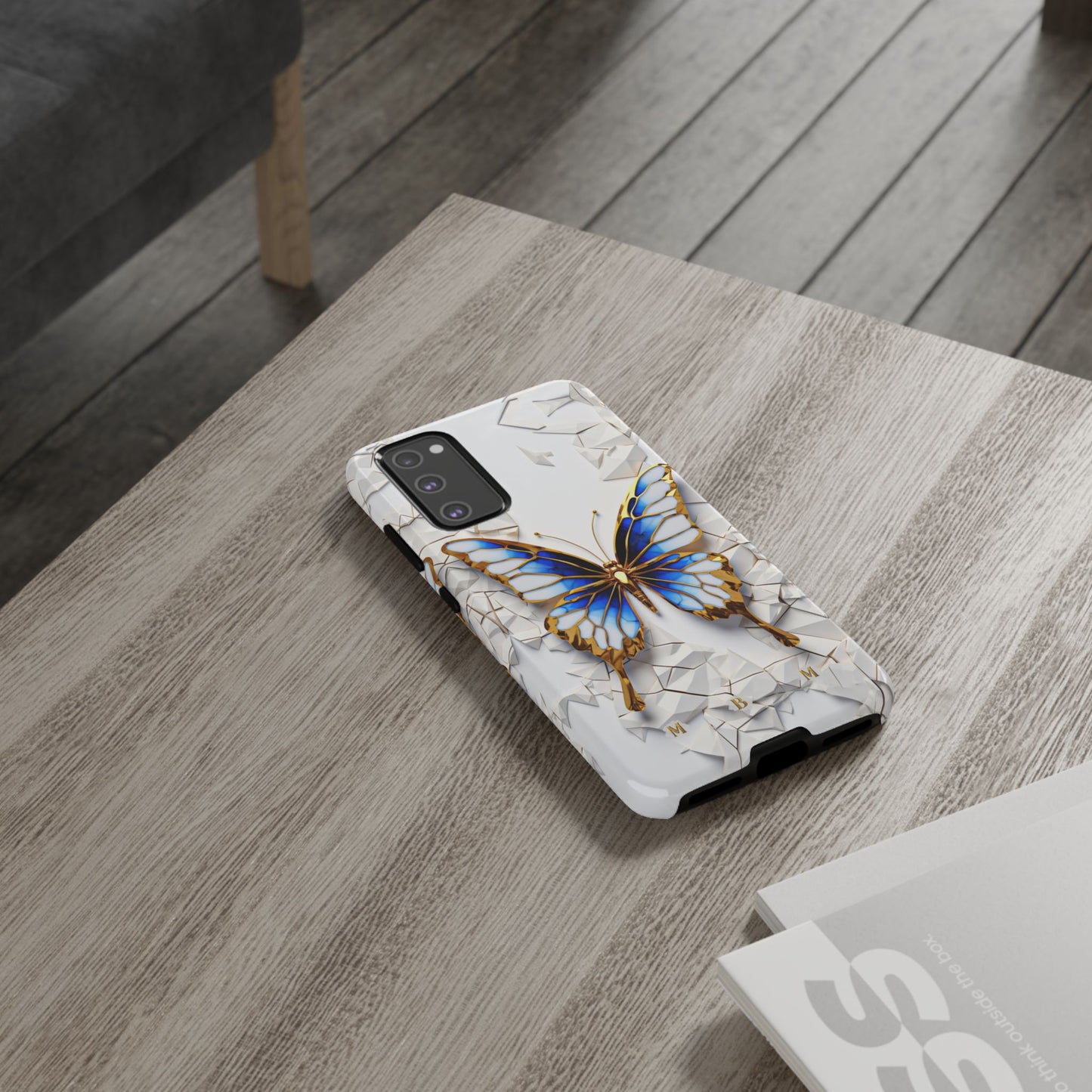 Sapphire Butterfly Samsung Galaxy S Tough Case