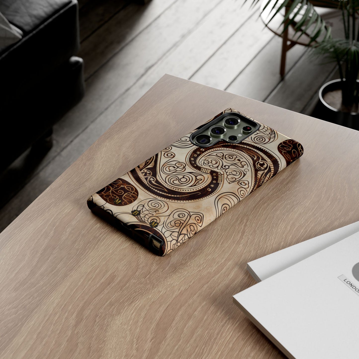 Sepia Scroll Samsung Galaxy S Tough Case