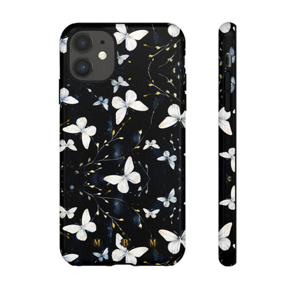 White Butterflies iPhone Tough Case