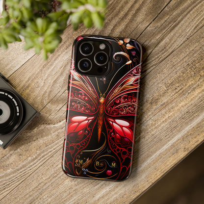 Red Butterfly iPhone Tough Case