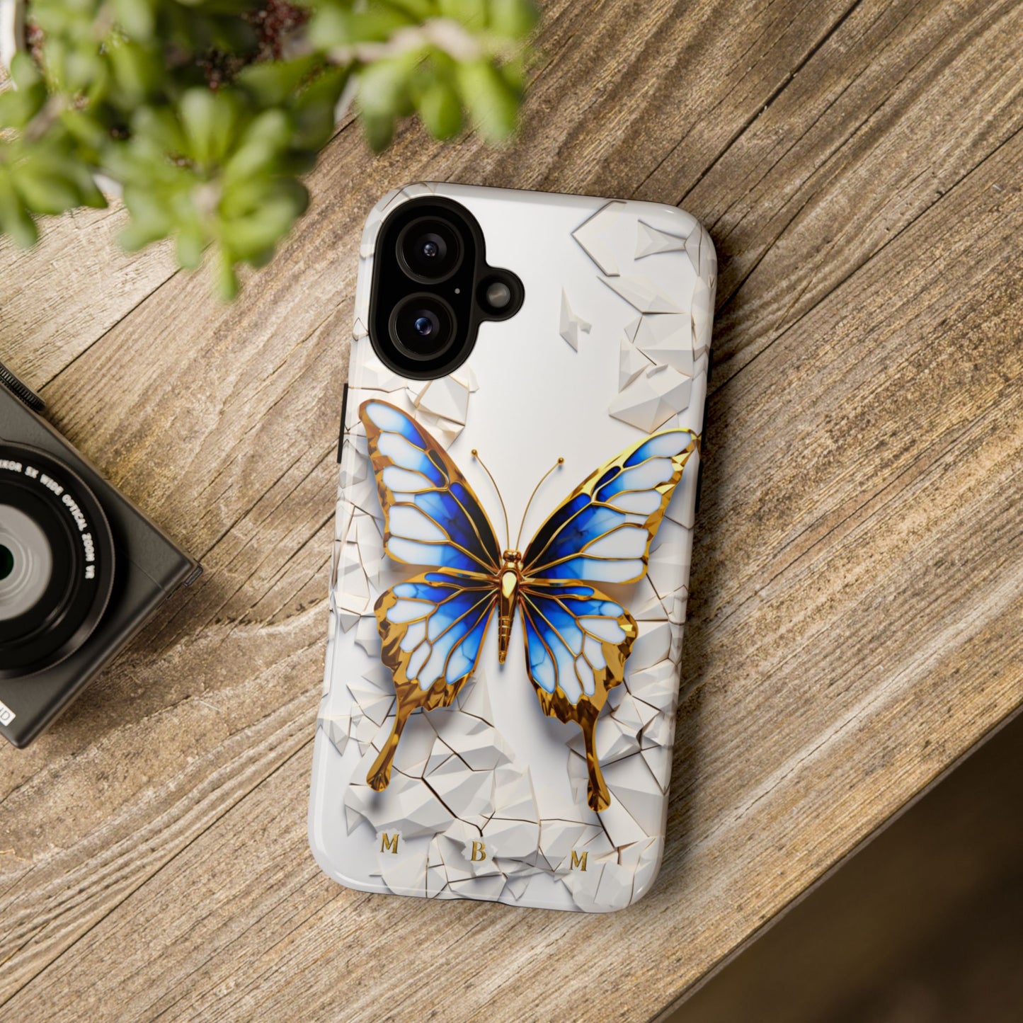 Sapphire Butterfly iPhone Tough Case