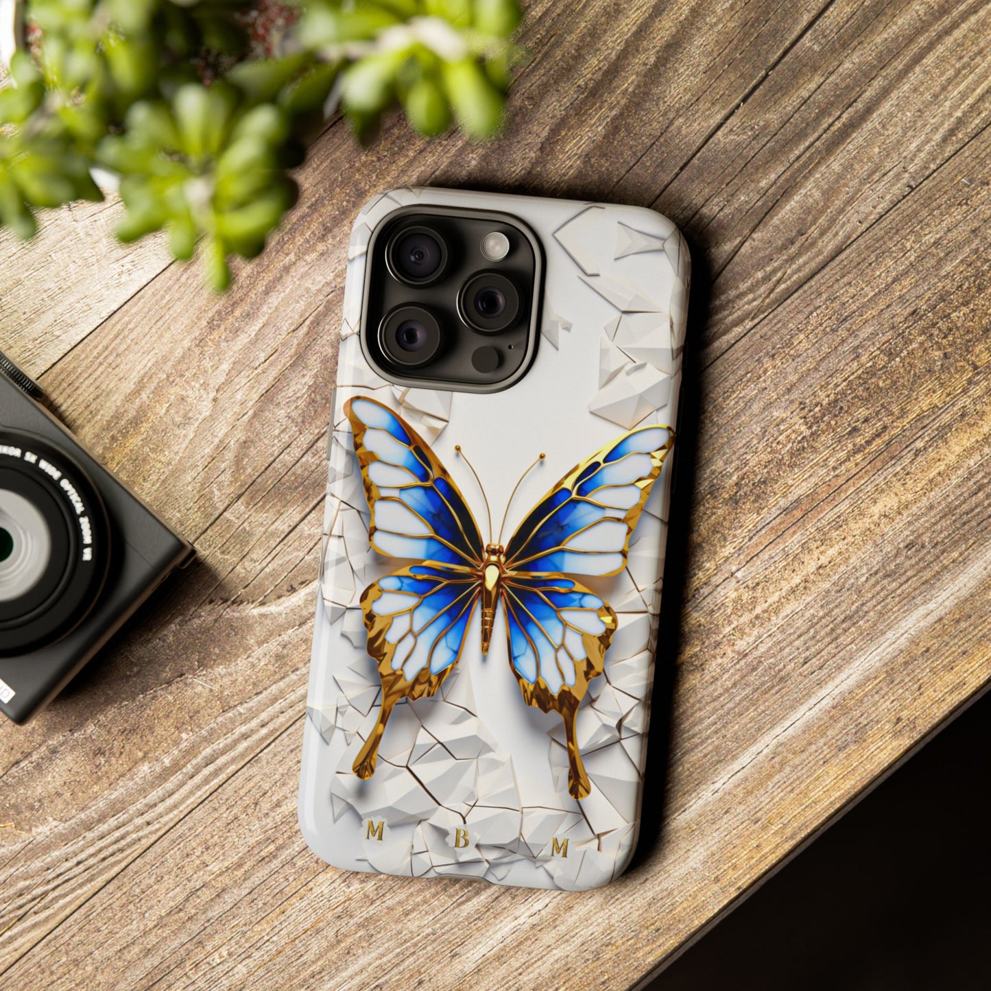 Sapphire Butterfly iPhone Tough Case
