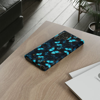 Blue Butterflies Samsung Galaxy S Tough Case
