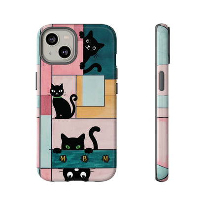 Block Cats iPhone Tough Case