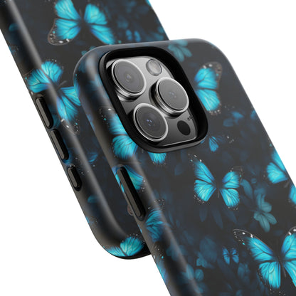Blue Butterflies iPhone Tough Case
