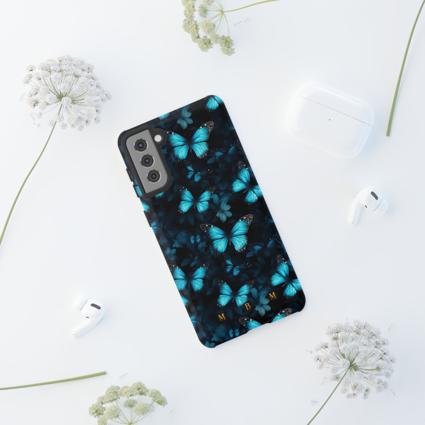 Blue Butterflies Samsung Galaxy S Tough Case