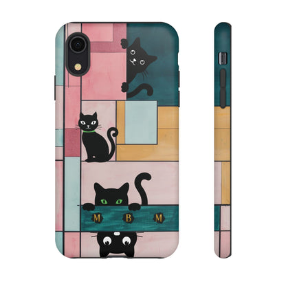 Block Cats iPhone Tough Case