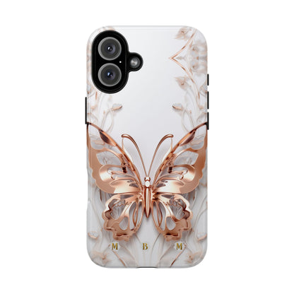 Rose Gold Butterfly iPhone Case