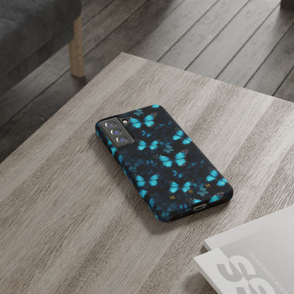 Blue Butterflies Samsung Galaxy S Tough Case
