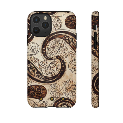 Sepia Scroll iPhone Tough Case