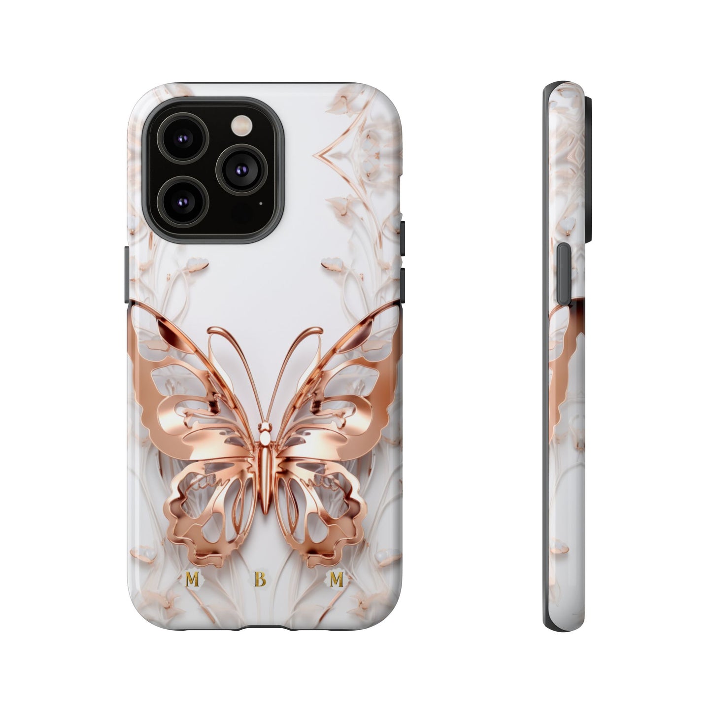 Rose Gold Butterfly iPhone Case