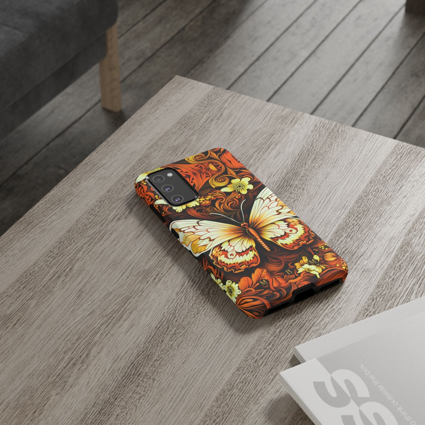 Vintage Orange Samsung Galaxy S Tough Case