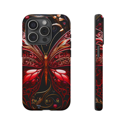 Red Butterfly iPhone Tough Case