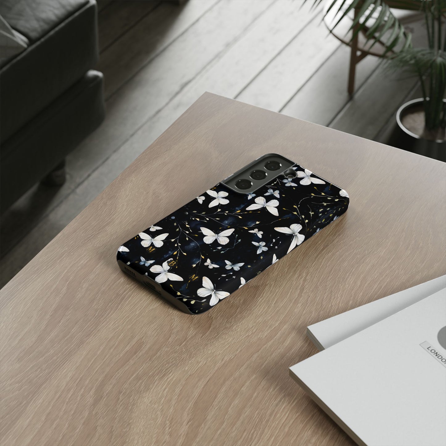 White Butterflies Samsung Galaxy S Tough Case