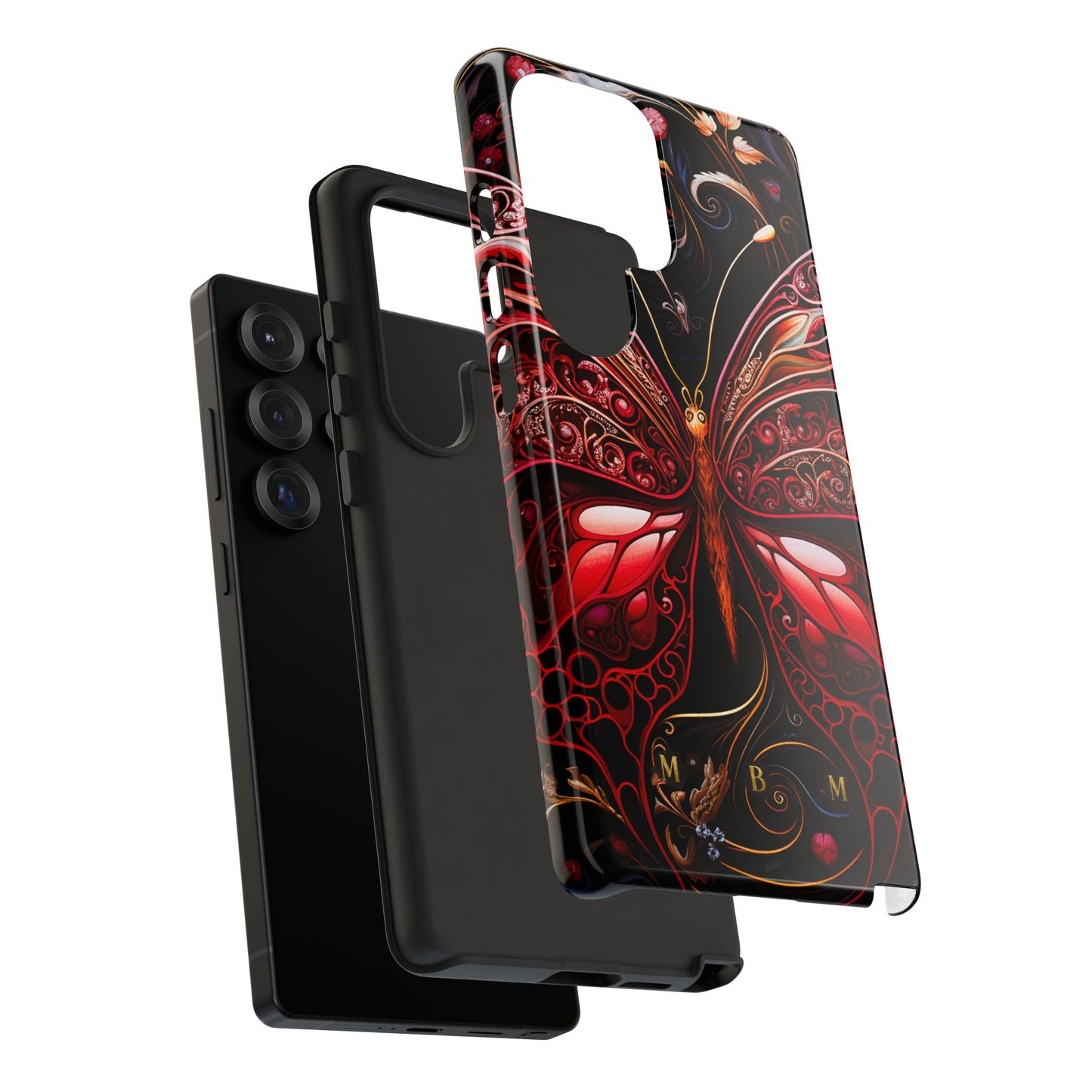 Red Butterfly Samsung Galaxy S Tough Case
