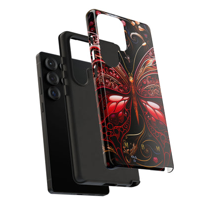 Red Butterfly Samsung Galaxy S Tough Case