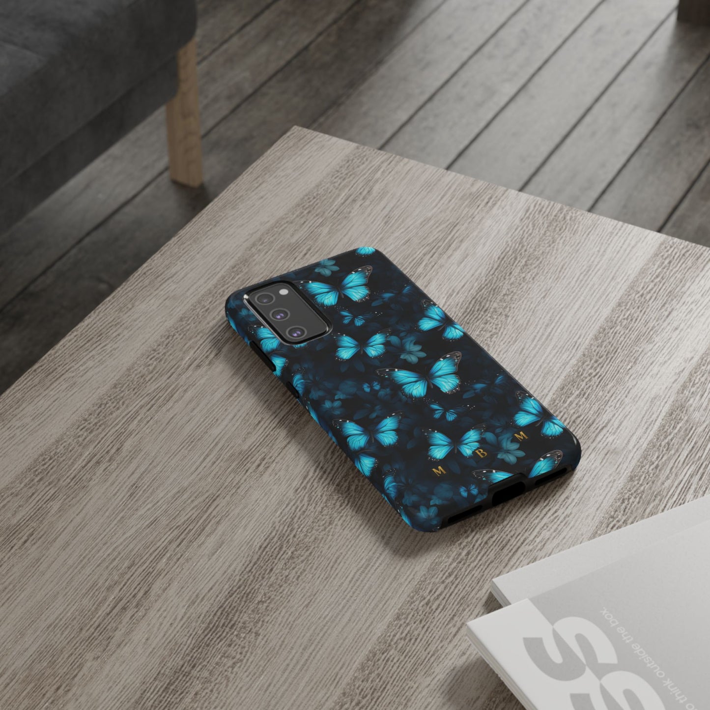 Blue Butterflies Samsung Galaxy S Tough Case