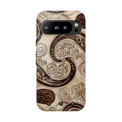 Sepia Scroll Google Pixel Tough Case