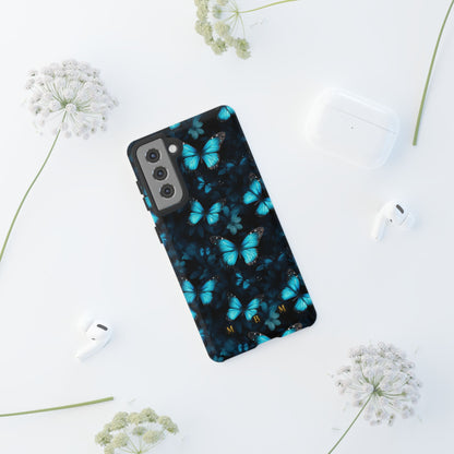 Blue Butterflies Samsung Galaxy S Tough Case