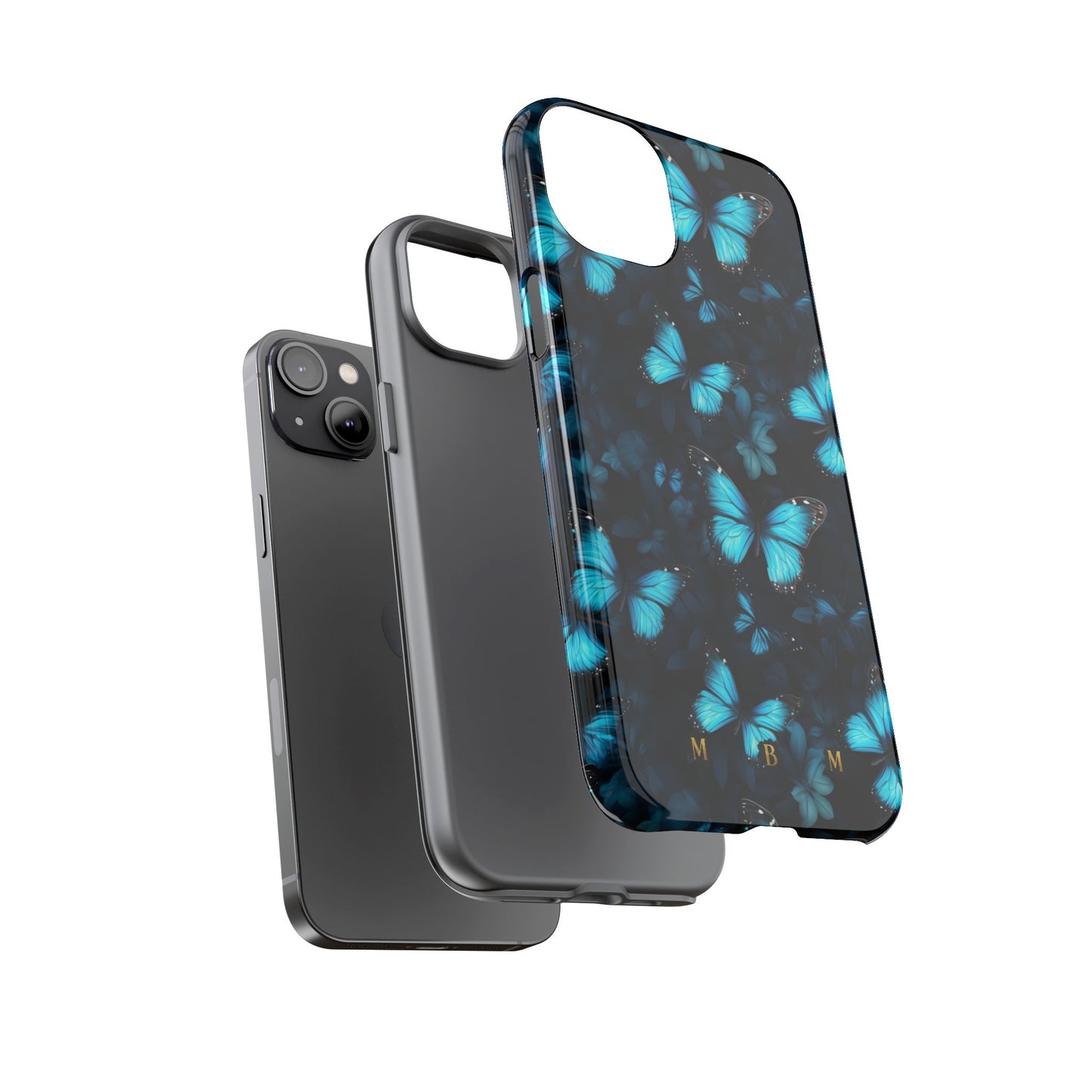 Blue Butterflies iPhone Tough Case