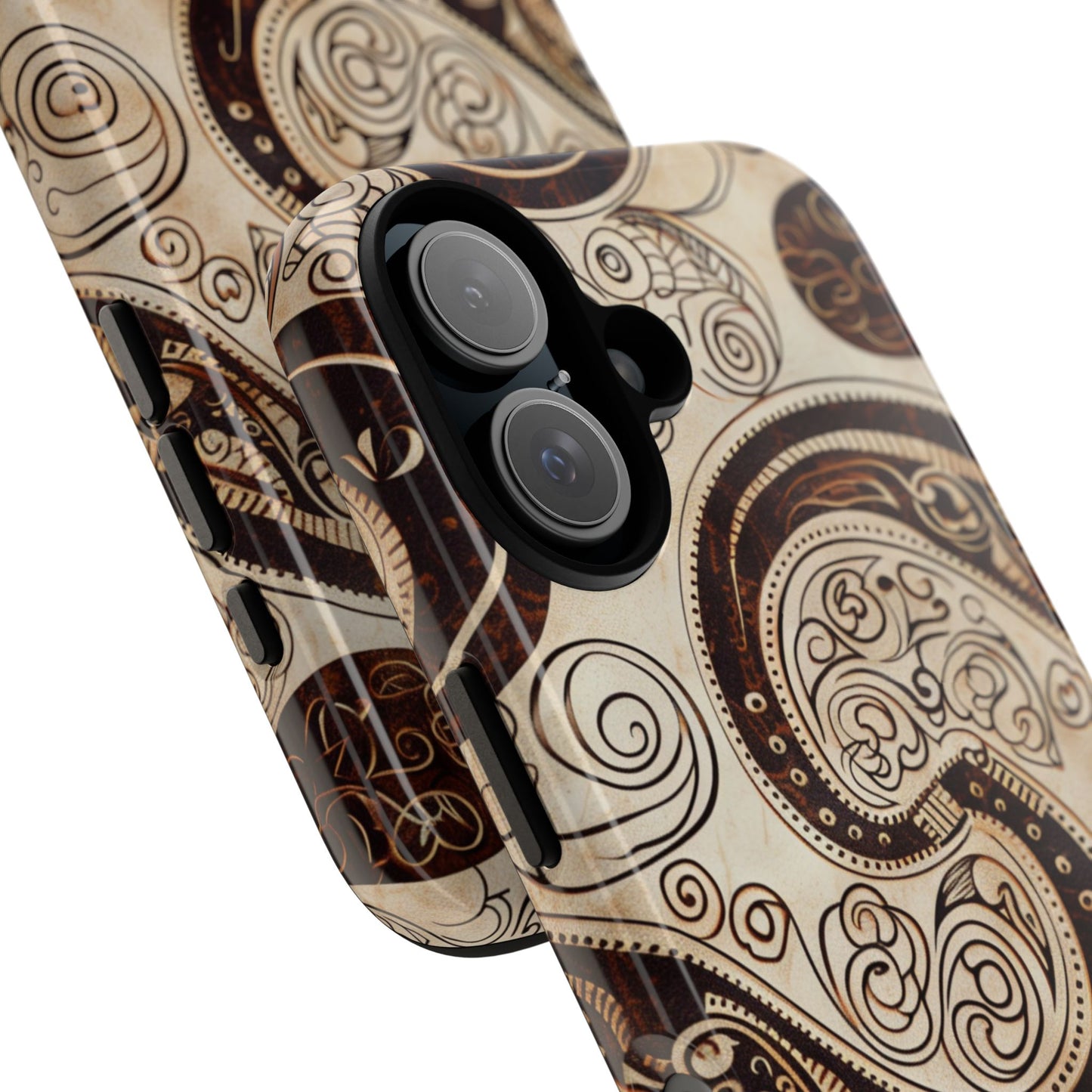 Sepia Scroll iPhone Tough Case