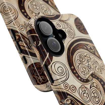Sepia Scroll iPhone Tough Case