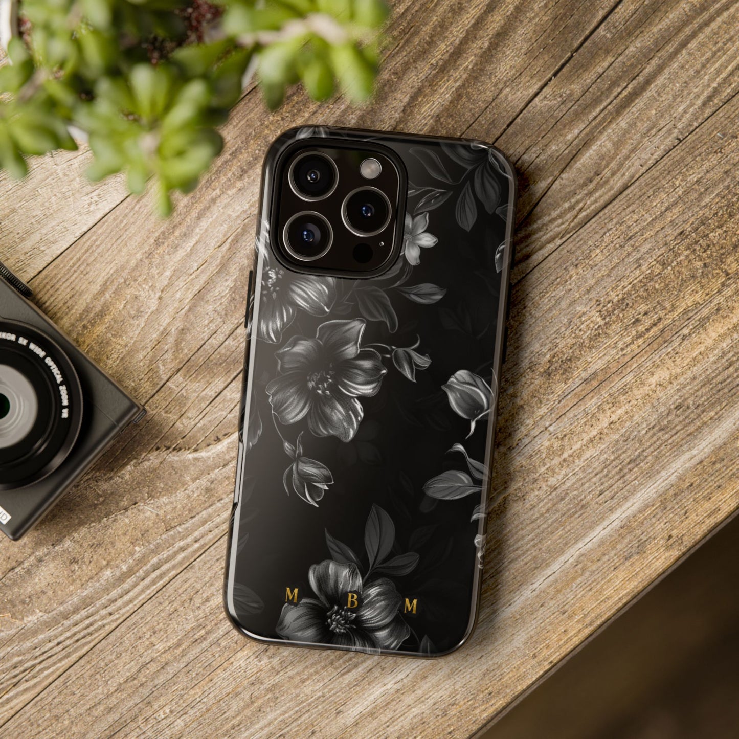 Midnight Flora iPhone Tough Case