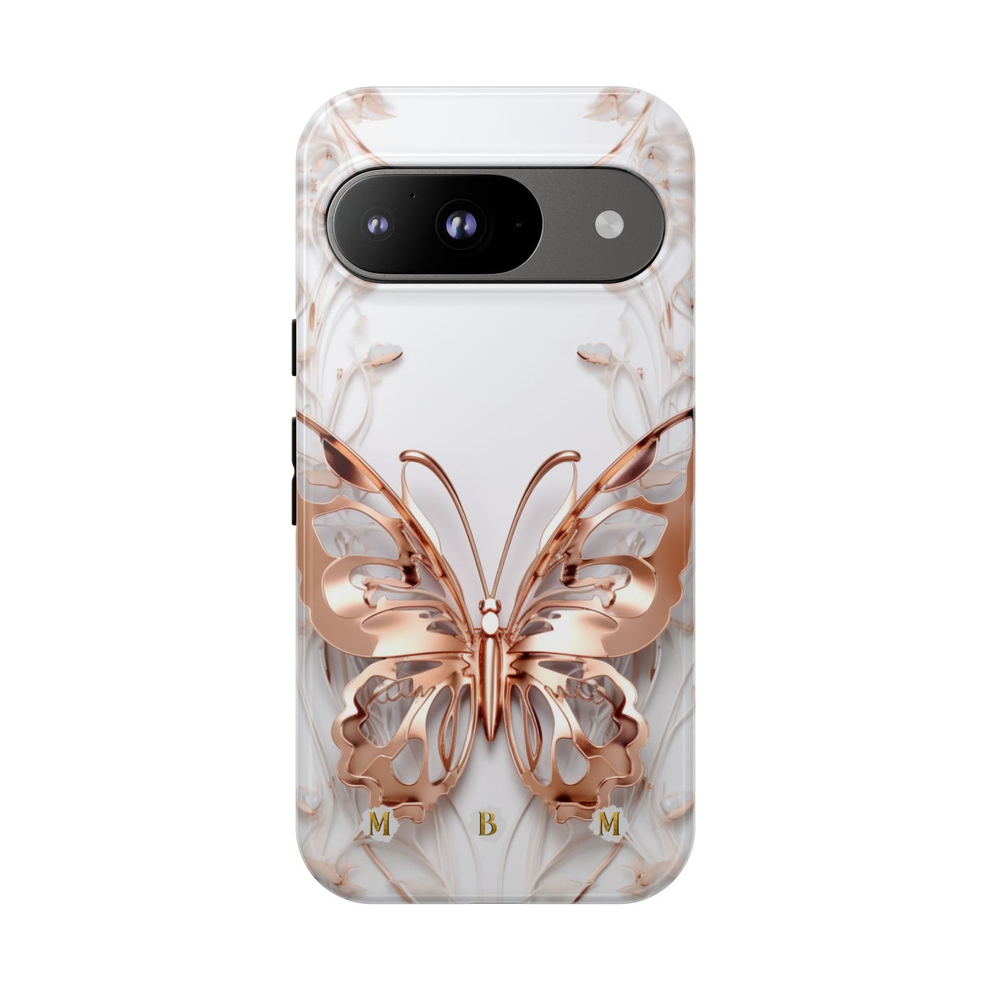 Rose Gold Butterfly Google Pixel Tough Case