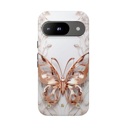 Rose Gold Butterfly Google Pixel Tough Case