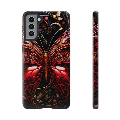 Red Butterfly Samsung Galaxy S Tough Case