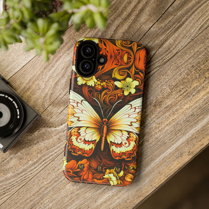 Vintage Orange iPhone Tough Case