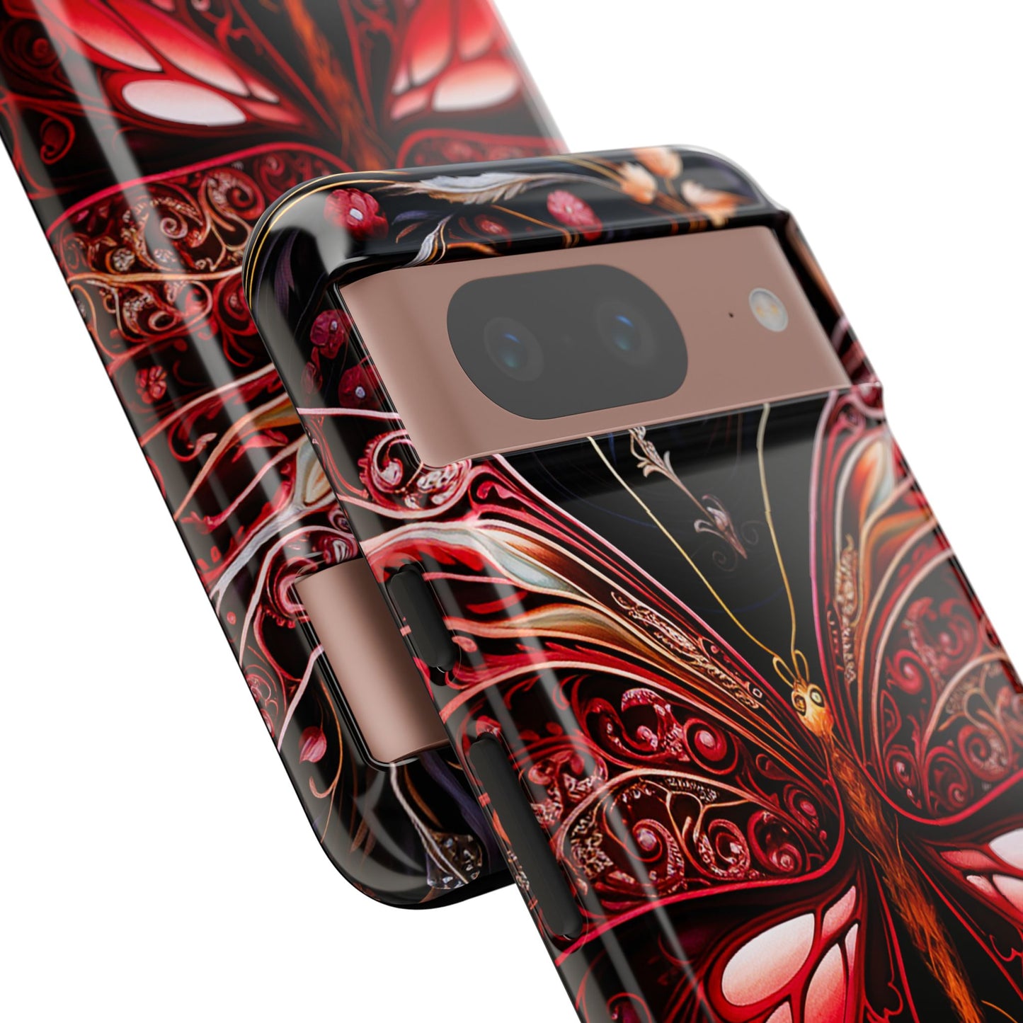 Red Butterfly Google Pixel Tough Case