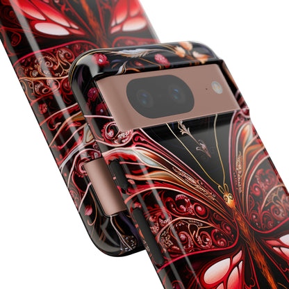 Red Butterfly Google Pixel Tough Case