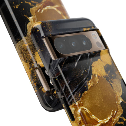 Black Gold Google Pixel Tough Case