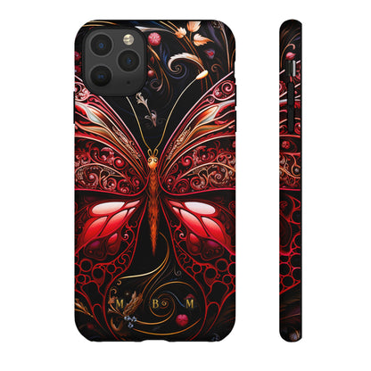 Red Butterfly iPhone Tough Case
