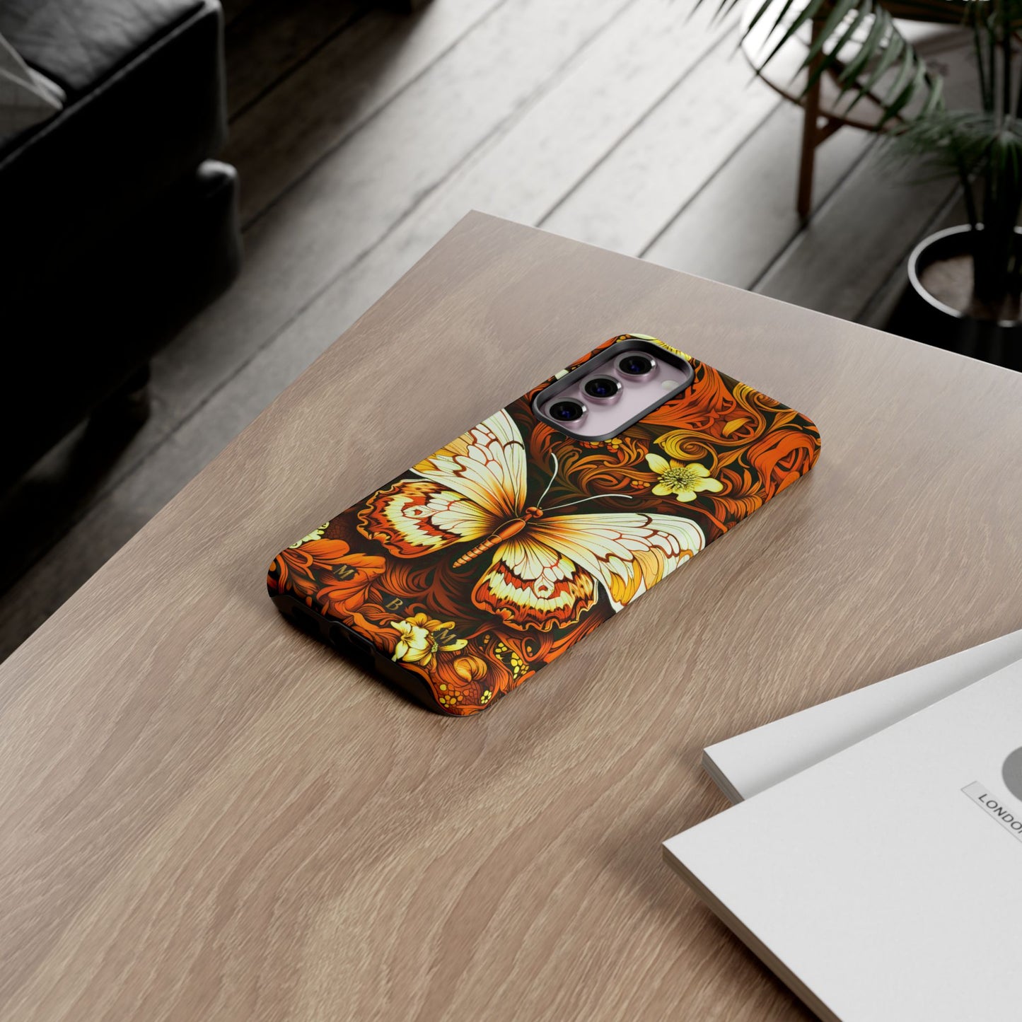 Vintage Orange Samsung Galaxy S Tough Case