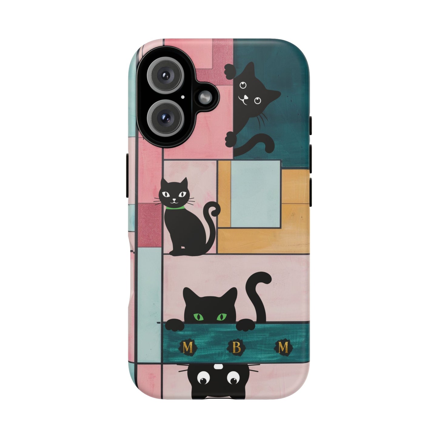 Block Cats iPhone Tough Case