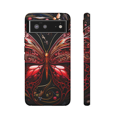 Red Butterfly Google Pixel Tough Case