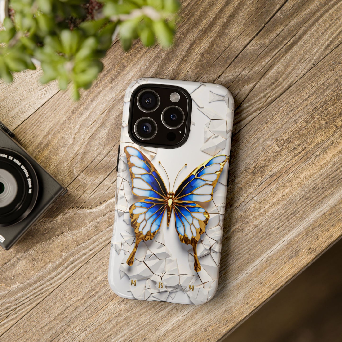 Sapphire Butterfly iPhone Tough Case