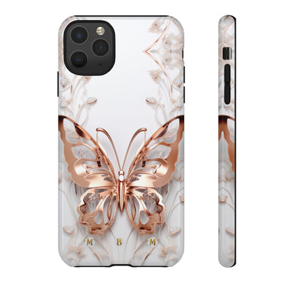 Rose Gold Butterfly iPhone Case