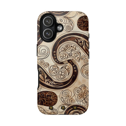 Sepia Scroll iPhone Tough Case