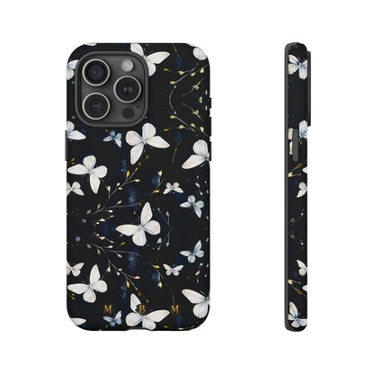 White Butterflies iPhone Tough Case